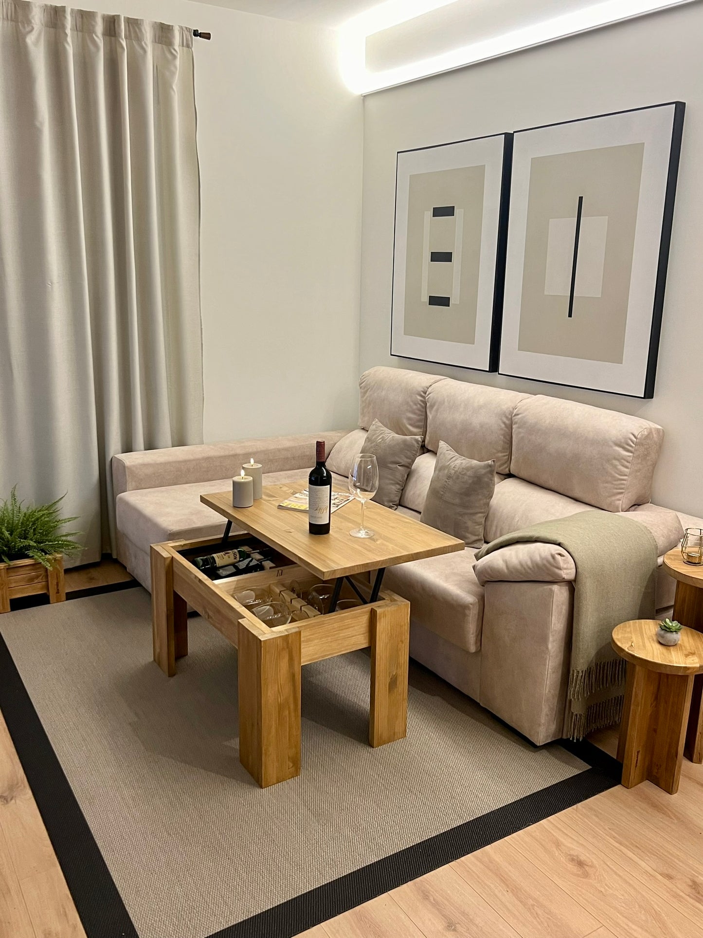 Mesa Elevable (opción vinoteca)